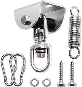 Eapele Heavy Bag Mount Hangers for Wood Beam,Built-in 360°Rotate Bearings,350lb Capacity,Come with Heavy Bag Spring