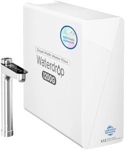 [ Dual Flow ] Waterdrop X12-PRO 1200 GPD Reverse Osmosis Water Filter, Alkaline Mineral pH+, NSF/ANSI 58&372 Certified, Tankless Reverse Osmosis System, 11-Stage, Smart Faucet, BPA Free
