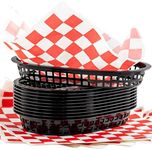 Retro Style Black Fast Food Basket 