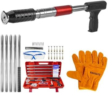 BAUSATZ Concrete Nail Gun Cement Nail Gun Ramset Concrete Nail Gun Battery Roof Nail Gun Air Nail Gun Battery Nail Gun Manual Steel Nails Gun Tools with 20 Nail Gun Nails Red