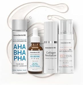 Mesoderm RX Advanced Radiance Exfoliant System – AHA BHA PHA Liquid Exfoliant with Brightening Serum, Ultra-Potent Pigment Formula & Hydrating Booster for Smoother-Looking, More Even-Looking Skin