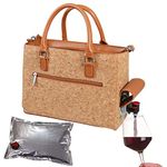 Primeware Insulated Drink Purse w/ 3L Bladder Bag | Thermal Hot and Cold Storage | Portable Drinking Dispenser for Wine, Cocktails, Beer, Alcohol | PU Leather Finish