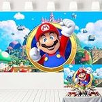 Super Mario Party Decorations Backd