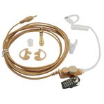 PZYPYM Skin Color Ifb Earpiece Single Ear Universal Broadcast Headset 3.5mm in-Ear Wired Earbuds Monitor Headphone Acoustic Tv Anchor Broadcasting Ear Piece Kit for iPhone Moblie Phone Cellphone