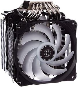 Silverstone Hydrogon D120 ARGB, Dual Tower CPU Cooler with 6 Heat-Pipes and Dual 120mm ARGB Fans, PWM, Intel LGA 1700, AMD AM4, SST-HYD120-ARGB