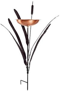 Single Cattail Birdbath