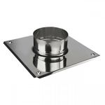 Stainless Steel Flue Liner Top Plate with Collar/Flange Chimney Pipe Connector (150mm)