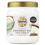 Biona Organic Raw Virgin Coconut Oil 800g - Great Taste Award 2024 Winner - Versatile Cooking Ingredient & Natural Beauty Product