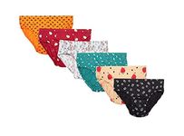 Wearville Womens Panties Innerwear Combo Ladies Printed Cotton Briefs Underwear Multicolor- Pack of 6, Multi-M, Colors and Print May Change