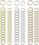 Nydotd 180 Pieces Hair Rings, Braid Rings, Loop Clips, and Hoops - 3 Colors, 2 Sizes, Women's Fashion Hip-Hop DIY Hair Clip Accessories for Dreadlocks