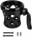 GYMARK Motorcycle Cup Holder Handlebar Cup Holder Drink Cup Holder for Harley Dyna Sportster XL 883 1200 Softail Fat Boy Touring Road King Electra Street Tour Glide (Black)