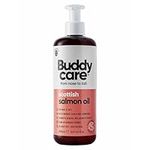 Buddycare Salmon Oil - Natural Supplement for Dogs & Cats - Rich in Omega-3 Fatty Acids for a Healthy Coat and Skin (500ml)