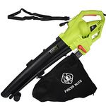 3 in 1 Leaf Blower, 3000W Garden Vacuum and Shredder with 10m Cable, Wheels, Garden Vacuum for Clearing Patios, Gardens of Leaves