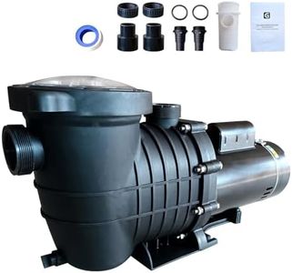 GarveeLife 1.5HP Swimming Pool Pump, 2-Speed, 220V Above/In Ground Pool Pump, 1100W Powerful Copper Motor Self Priming Pool Pump Silent Operation, with Unions, Strainer Basket, UL Certified