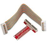 AZDelivery 40 Pins GPIO Breakout Board and Compatible Ribbon Cable Compatible with Raspberry Pi