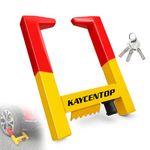 KAYCENTOP Wheel Clamp Lock Universal Security Tire Lock Anti Theft Lock Red/Yellow