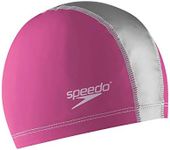 Speedo Unisex-Adult Swim Cap Stretch Fit Pink, Large/X-Large