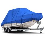 Budge B-620-X9 600 Denier Hard/T-Top Boat Cover Blue 27'-28' Long (Beam Width Up to 106") Waterproof, UV Resistant