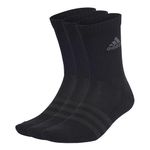 Adidas EBB96 Men's Socks, Cushion, Crew Socks, 3 Pairs Set, Black/Gray Six (IA3950), Black/Graysix (IA3950), M
