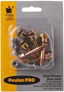 Poulan Pro PP40003 6-Pack of Snow Thrower Sheer Pins & Bolts