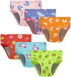 Boboking Girls Potty Briefs Toddler Training Cute Print Underwear For Girls & Boys Size 2