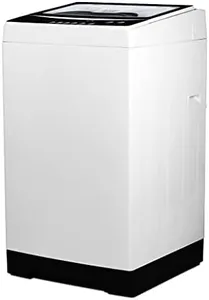 BLACK+DECKER 3.0 Cu. Ft. Portable Washer, 26.5 lb. Capacity Washing Machine, 6 Cycles, Quick Connect Sink Adapter and Drain Hose Included, Transparent Lid & LED Display, BPW30MW, White