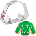 Ugly Christmas Sweater Cookie Cutter 4.25" Made in USA by Ann Clark