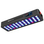 WILLS Aquarium Light, Remote Dimmable Full Spectrum Fish Tank Light with 3 Dimming Modes, 55 Premium SMD Chips, LED Touch Screen & Timer for Saltwater Freshwater Coral Reef Plant (23.6" * 9.6" * 5.1")