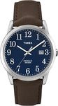 Timex Men's TW2P75900GP Blue Dial and Brown Leather Strap Watch