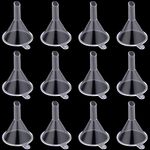 eBoot Small Funnel Mini Funnel for Bottle Filing Perfume Essential Oil, Clear, Plastic, 20 Pieces