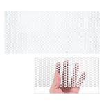 PATIKIL 15.7" x 7.9" 304 Stainless Steel Perforated Sheet, 0.2" Hole 19GA Expanded Metal Mesh Plate Screen Decorative Meshes for Ventilation Grill Smoking