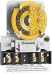 DEWENWILS T104M 24-Hour Mechanical Timer Switch (Mechanism Only), 208-277VAC DPST, 5HP 40A Pool Pump Timer Replacement, Heavy Duty, Manual Override, 2 ON/Off Time Switch for Pool Pump, Water Heater