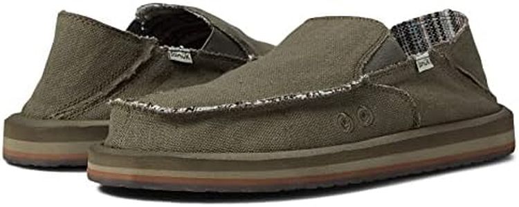 Sanuk Vagabond St Hemp Men's Army, Army, 8