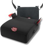 BubbleBum Teleport Backless Booster Car Seat, Kids Booster Seat for Car 40-100 lbs, Telescopic Portable Carseat, Ideal for Everyday Use and Foldable for Travel, 4 Year Old + Child/Toddler - Black