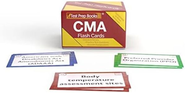 CMA Exam Preparation Study Cards: CMA Test Prep 2024 and 2025 with Practice Test Questions for the Certified Medical Assistant Exam [Full Color Cards]