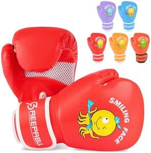 SAEEPABUL Boxing Gloves for Kids, 6oz, Red Sugar