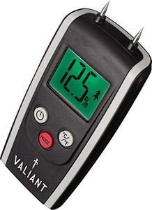 Valiant FIR421 Digital Moisture Meter for Firewood Timber and Brickwork, Black