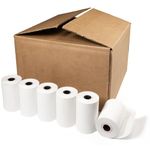 Save on Many Black Image Thermal Printer Receipt Paper Rolls, 2-1/4" x 60' (Diameter: 38 mm, Inner 9-13 mm), 100Rolls/Box - 1 Box