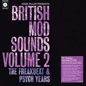 Eddie Piller Presents British Mod Sounds Of The 1960s Volume 2: The Freakbeat & Psych Years / Various - 6LP Boxset on 140-Gram Purple Colored Vinyl