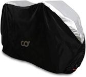 CyclingDeal Bike Cover for Outdoor Bicycle Storage for 2-3 Bike - Heavy Duty 600D Oxford Top with 190T Polyester Sides, Waterproof Weather Conditions for MTB, Electric & Road Bikes, Dust Protection