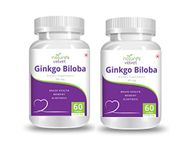 Natures Velvet Lifecare Ginkgo Biloba Extract 80mg, 60 Capsules - Pack of 2