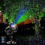 Laser Projector Lights Outdoor, Moving Red Green Blue 3 Color Starry Lights Show Laser Projection Light with RF Control, Outdoor Waterproof Holiday Decor for Party Garden Christmas Halloween New Year