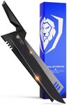 DALSTRONG Slicing & Carving Knife - 12" - Offset Blade - Shadow Black Series - Black Titanium Nitride Coated - High Carbon - 7CR17MOV-X Vacuum Treated Steel- Sheath - NSF Certified