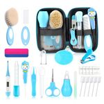 POPYJAN Baby Healthcare and Grooming Kit for Newborn Kids, 36PCS Upgraded Safety Care Kit, Nursery Health Set, Products Blue-18pcs