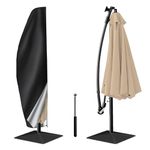 Patio Umbrella Cover Waterproof Outdoor Umbrella Cover Cantilever Umbrella Cover for 9ft to 11ft Offset Umbrella