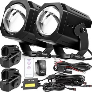 Drieaco 70mm RGBW Whipless LED Whip Lights for Side by Side with Rocker Switch & Remote & Pro-fit Roll Cage Mount, Alien Laser Antenna Light fit for UTV Can-Am Maverick Commander Polaris Ranger CFMOTO