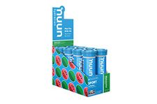 Nuun Active: Electrolyte-Rich Sports Drink Tablets, Watermelon, Box of 8 Tubes (80 servings), Sports Drink for Replenishment of Essential Electrolytes Lost Through Sweat