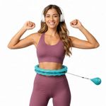 PRIMIL Weighted Infinity Fitness Hoop for Adults and Kids– Adjustable Detachable Smart Hula Hoop for Waist & Core Workout, Fun Cardio Exercise for Home Fitness & Weight (Size-3)