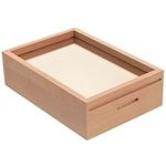 Unfinished Piggy Bank Money Box Wooden Tips Box Clear Piggy Banks Shadow Box Display Case Money Bank Wood Frame Box Cash Storage Container Money Jar Tip Jar Adults Bank