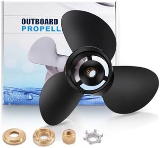 Tutor Auto 13 1/4 x17 | 48-77344A45 Upgrade OEM Aluminum Force Propeller for Mercury Outboard Engine 60hp 70hp 80hp 90hp 100hp 115hp 125hp, 15 Spline Tooth, RH (Hub Kits Included)